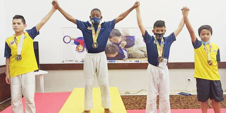 Jóvenes de la Liga de Judo del Chocó ganaron 10 medallas