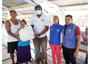 Entregan donaciones en Litoral del San Juan