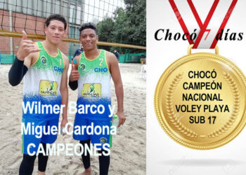 Medalla de Oro para Chocó en nacional de Voley Playa