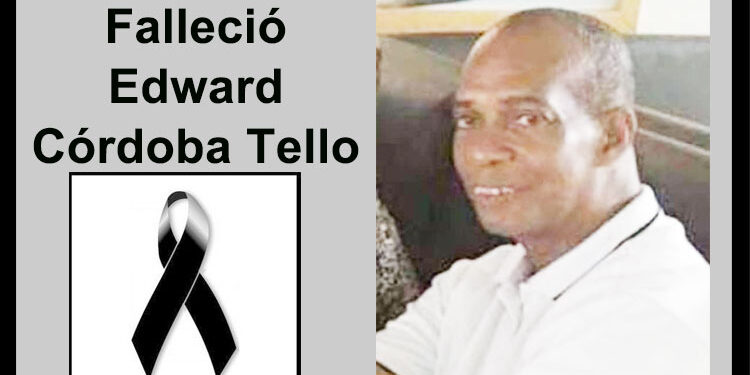 Falleció Edward Córdoba Tello