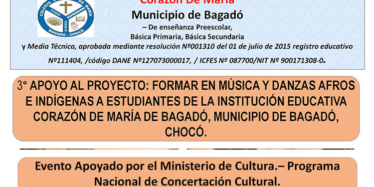 Bagadó: Institución Educativa Técnica Comercial ‘Corazón de María’