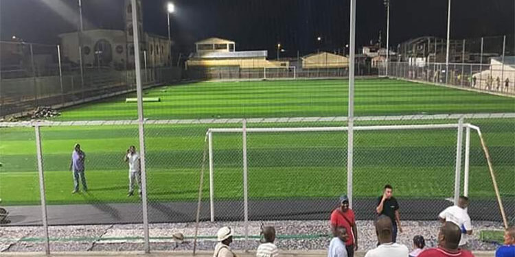 Lista la nueva cancha de fútbol de Andagoya, Medio San Juan