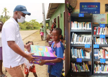 Nuquí: alcaldía y Fundación Educambio entregaron ayudas educativas