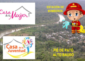 Alto Baudó: casa de la mujer, casa de la juventud y estación de bomberos