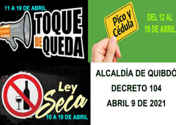 Quibdó: ley seca, toque de queda, pico y cédula