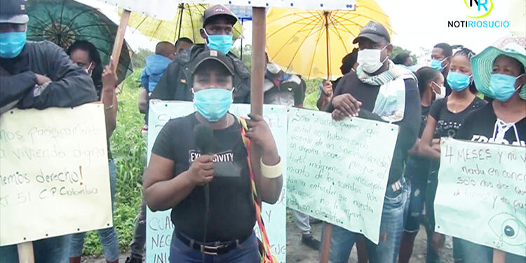 Riosucio: damnificados protestan por incumplimiento del gobierno