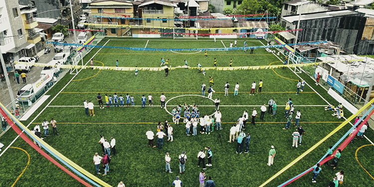 Fue inaugurada la nueva cancha de fútbol Chipi Chipi