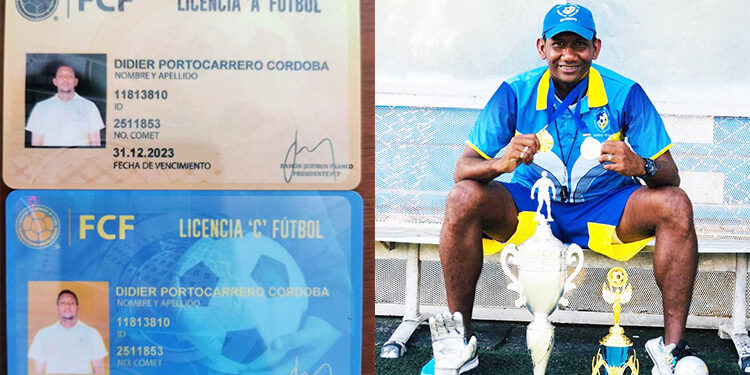 Entrenador chocoano en curso licencia PRO