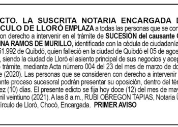 Edicto Carmelina Ramos de Murillo