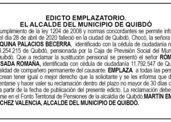 Edicto Ana Joaquina Palacios Becerra