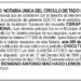 Edicto Cerafín de Jesús Carvajal Mona
