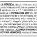 Pérdida CDT. Carmen Yohanna Puentes Caicedo