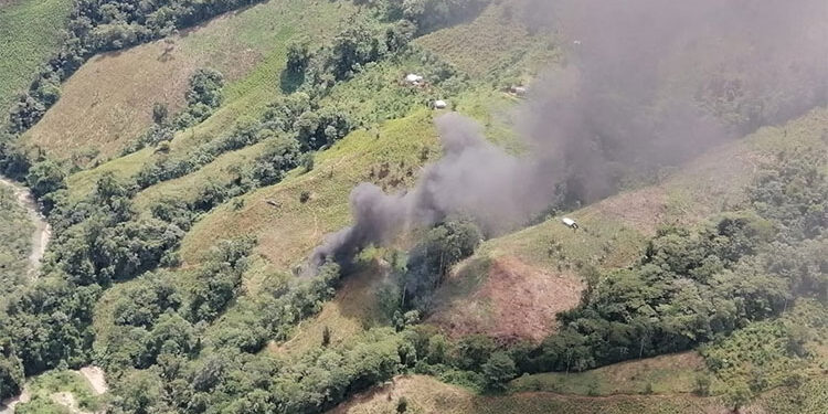 Destruyen 8 laboratorios de coca en Sipí y S. J. del Palmar