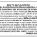 Edicto 1er. aviso Luis Sánchez Mosquera