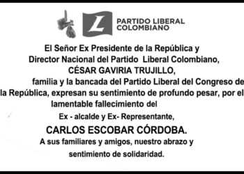 Condolencias del Partido Liberal