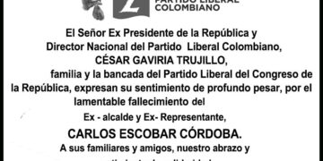 Condolencias del Partido Liberal