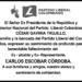 Condolencias del Partido Liberal