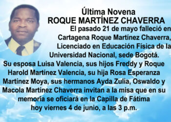 Última Novena Roque Martínez Chaverra