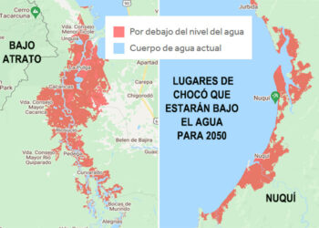 En 2050 amplias zonas de ocho municipios del Chocó estarán bajo el agua