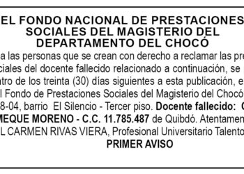 Edicto 1er. aviso Óscar Palomeque Moreno