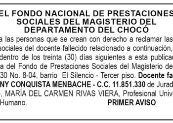 Edicto 1er. aviso Yovanny Conquista Menbache
