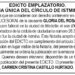 Edicto 3er. aviso Gloria del Rosario Maturín de Sanclemente