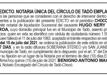 Edicto Hugo Nery Perea Figueroa