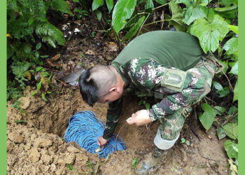 Incautan material explosivo del ELN