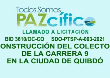 Licitación «Construcción del colector de la carrera 9 en la ciudad de Quibdó»