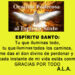 Oración al Espíritu Santo. A.L.A.
