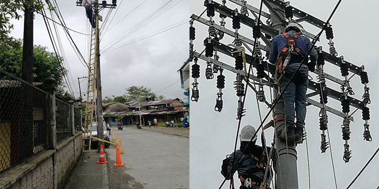 Mantenimiento de la red eléctrica de Quibdó