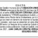 Edicto 2do. aviso José Óscar Córdoba Lizcano