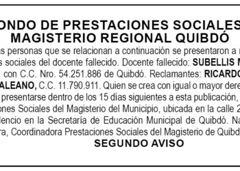 Edicto 2do. aviso Subellis Maturana Martínez