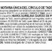 Edicto María Aurelina García de Perea y José Benancio Perea Cossio