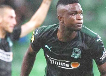 Jhon Córdoba, golazo y figura en la victoria del Krasnodar