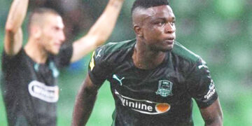 Jhon Córdoba, golazo y figura en la victoria del Krasnodar