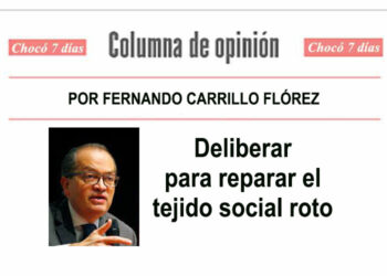 Deliberar para reparar el tejido social roto