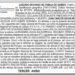 Edicto. Admisión de demanda de muerte presunta por desaparecimiento.