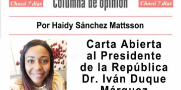 Carta abierta al Presidente de la República Dr. Iván Duque Márquez