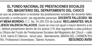 Edicto 2do. aviso Marleny Mena Moreno