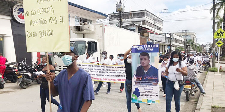 Marcha en Quibdó por la salud del Chocó