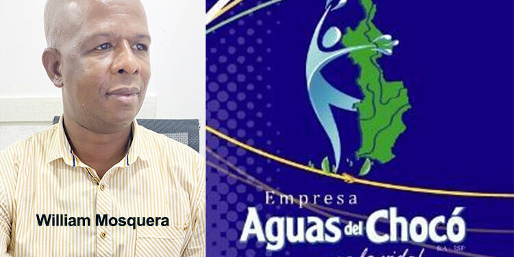 William Mosquera, gerente encargado de la empresa Aguas del Chocó