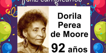 Doryla Perea de Moore, 92 años