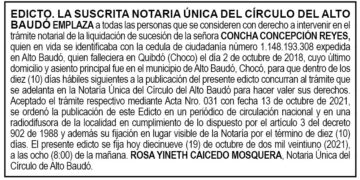 Edicto Concha Concepción Reyes