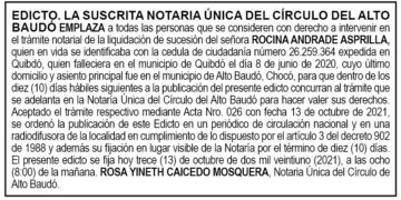 Edicto Rocina Andrade Asprilla
