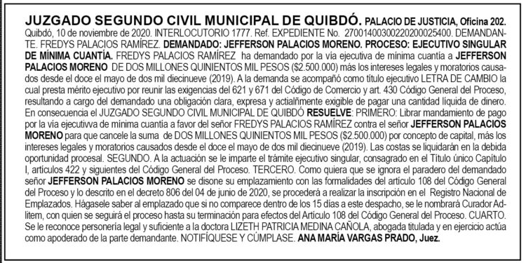 Mandamiento de pago
