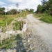 Río Quito: placa huella y diques de protección