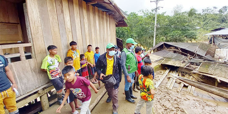 Evalúan daños por inundaciones en Alto Baudó