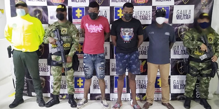 Capturados cuando recibían dinero de una extorsión