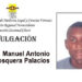 Llamado a los familiares de Manuel Antonio Mosquera Palacios
